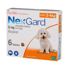 NEXGARD  TRỊ GHẺ,VIÊM DA,VE RẬN ( CHÓ 2-4KG)