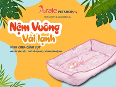 NỆM VUÔNG VẢI LẠNH HÌNH CHIM CÁNH CỤT 