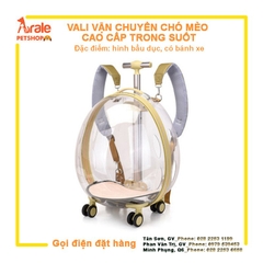 BALO/VALI TRONG SUỐT CAO CẤP VẬN CHUYỂN CHÓ MÈO HÌNH BẦU DỤC