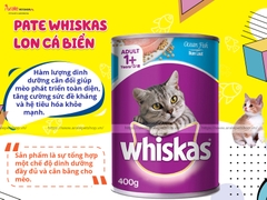 PATE WHISKAS LON CÁ BIỂN CHO MÈO