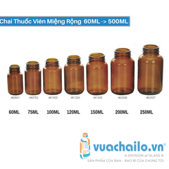 Bán Buôn Chai Thủy Tinh Đựng Thuốc Viên Màu Nâu