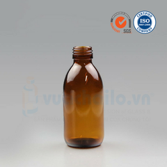 Chai thủy tinh Siro, Syrup 200ml với cổ 28mm