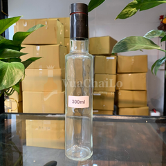 Chai thủy tinh Vodka men nắp bi 300ml