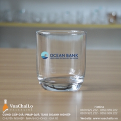 Cốc thủy tinh in Logo Ngân hàng Ocean Bank