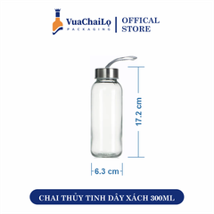 Chai Thủy Tinh Nắp Dây Xách 300ML