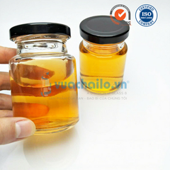 Hũ Thủy Tinh 100ml Nắp Thiếc