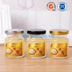 Hũ Thủy Tinh 75ml Nắp Thiếc