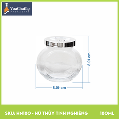 Hũ Thủy Tinh Nghiêng 180ml