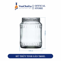 Hũ Thủy Tinh Gân 720ML