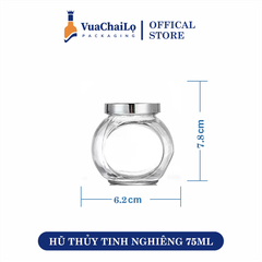 Hũ Thủy Tinh Nghiêng 75ML