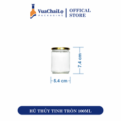 Hũ Thủy Tinh Tròn 100ml