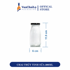 Chai Thủy Tinh Tròn 200ml