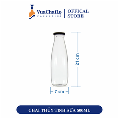 Chai Thủy Tinh Tròn 500ml