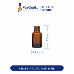 Chai Tinh Dầu Nâu 15ml