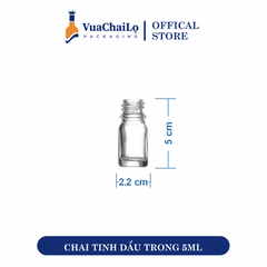Chai Tinh Dầu Trắng 5ml