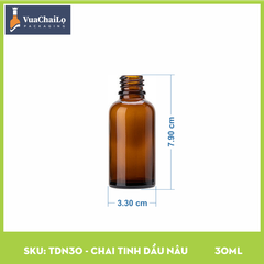 Chai Tinh Dầu Nâu 30ml