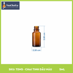 Chai Tinh Dầu Nâu 5ml