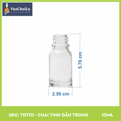 Chai Tinh Dầu Trắng 10ml