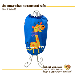 Áo Cho Chó Mèo In Hoạt Hình 3D
