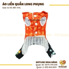 Áo Cho Chó Mèo Liền Quần Long Phụng