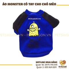 Áo Cho Chó Mèo Monster Có Tay