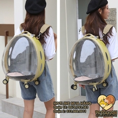 Balo Cho Chó Mèo - Vali Kéo Hình Trứng