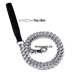 Dây Dắt Cho Chó Mèo Bằng Xích Có Tay Cầm