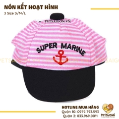 Nón Cho Chó Mèo Họa Tiết Hoạt Hình