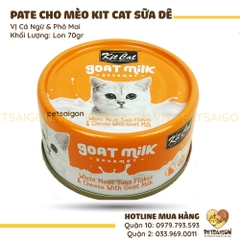 Pate Cho Mèo KitCat Sữa Dê Lon 70gr
