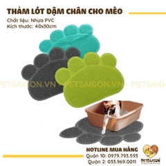 Thảm Hứng Cát Mèo Hình Dấu Chân