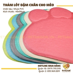 Thảm Hứng Cát Mèo Hình Dấu Chân