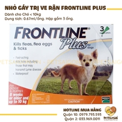 Thuốc Nhỏ Gáy Trị Ve Rận Cho Chó Mèo Frontline Plus