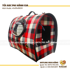 Túi Vận Chuyển Chó Mèo ABC Phi Hành Gia (Kèm Vòm Nhựa + Lưới Phẳng)