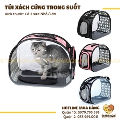 Túi Xách Cho Chó Mèo Trong Suốt