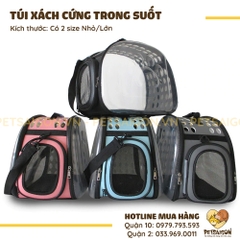 Túi Xách Cho Chó Mèo Trong Suốt