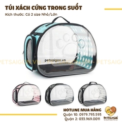 Túi Xách Cho Chó Mèo Trong Suốt