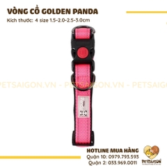 Vòng Cổ Cho Chó Mèo Golden Panda Phản Quang