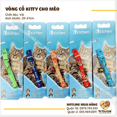 Vòng Cổ Cho Chó Mèo Nhỏ Kitty Dễ Thương