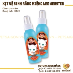 Xịt Vệ Sinh Răng Miệng Cho Mèo Lee Webster  130ml