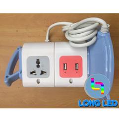 Ổ cắm đa năng 2 tầng tích hợp usb