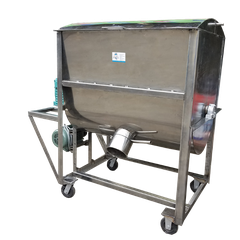 Máy Trộn Nguyên Liệu Ngang Inox 150kg/mẻ  (MTI - 02)