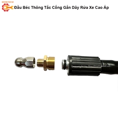 Đầu Béc Thông Tắc Cống Gắn Máy Rửa Xe Cao Áp