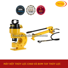 Máy Đột Lỗ Thủy Lực CH60 và Bơm tay thủy lực CP700