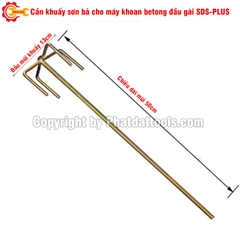 Cần Khuấy Sơn Bả Cho Máy Khoan Betong Đầu Gài SDS-Plus