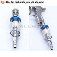 Đầu lọc,tách nước,dầu khí nén mini