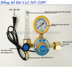 Đồng hồ khí Co2 36V-220V