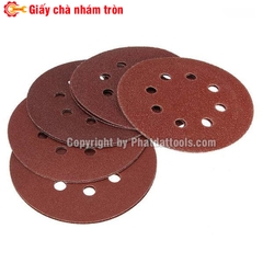 Giấy chà nhám tròn các phi 125-180-230mm-Hộp 100 tờ