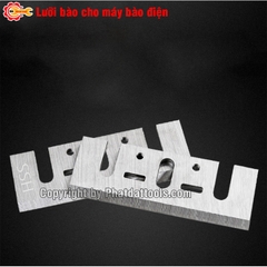 Set 2 luỡi bào gỗ bằng thép gió HSS thay thế phù hợp cho các dòng mày bào điện chuyên dụng