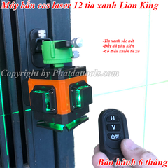 Máy bắn cos laser 3D 12 tia xanh LION KING