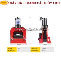 Máy cắt thanh đồng thủy lực CWC150V